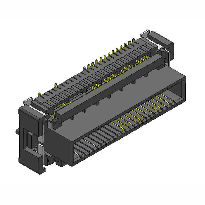 0.8MM浮动式 板对板连接器 母座 带柱 对插合高14.3MM