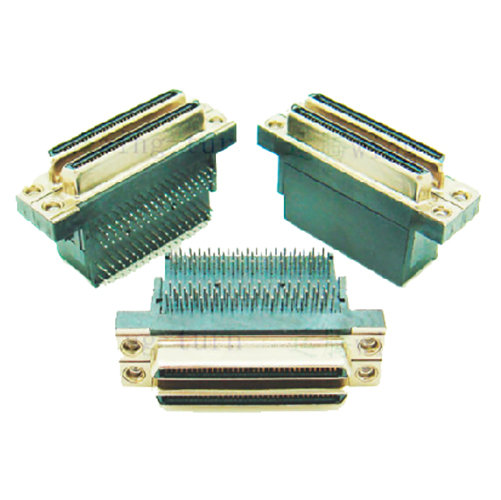 玉田0.8mm 136P SCSI 母座 双胞  90°  焊接式